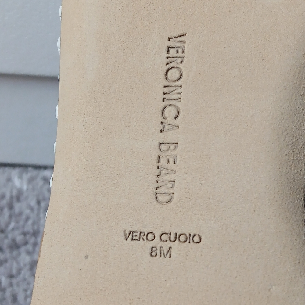 "New Never Worn" Veronica Beard Cream Woven Ballet Flat With Shoe Bag - Picture 9 of 12